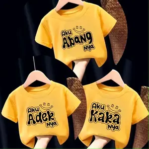 Kaos anak Aku abangnya,  aku kakaknya,  aku adeknya  2-16 th Baju Oblong