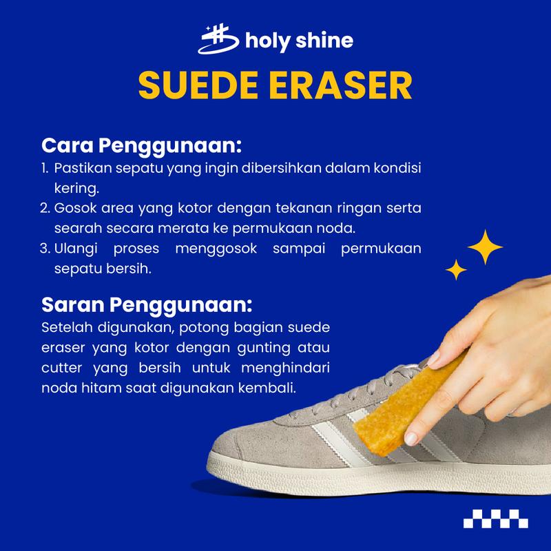 Holy Shine Suede Eraser Pembersih Noda Sepatu Suede Nubuck 2