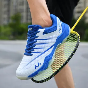Prelesty Profesional Fashion Sepatu Badminton Sneakers Pria Bulu Tangkis Tenis Sport Olahraga Anti Slip Ringan Lentur 354