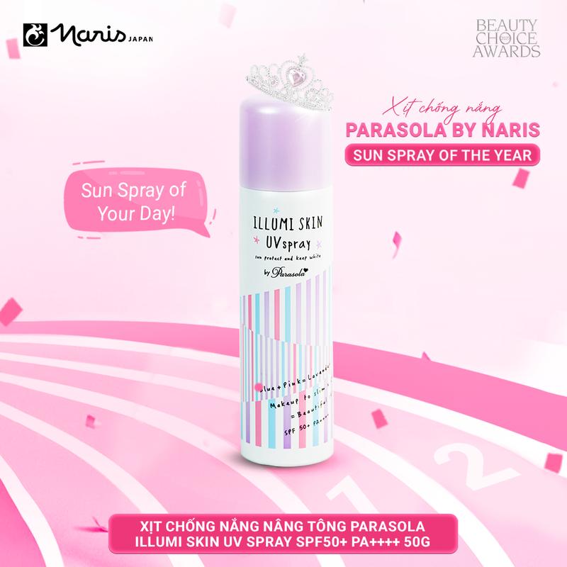 Xịt chống nắng dưỡng da Naris Parasola SPF50+ PA++++