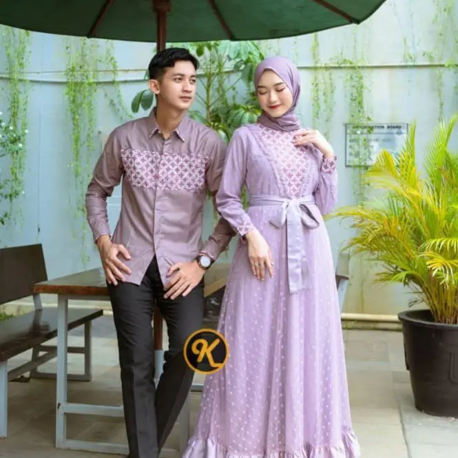 Dress ayuma Baju Batik Couple Modern Batik Set Baju Couple Pasangan Gamis Brukat Couple Pasangan Batik Couple Batik Modern Couple Batik Katun Original Asli KARYAKU 2