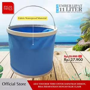 Ember Lipat Multifungsi Cuci Mobil Fishing Waterproof Folding Bucket 11 Liter