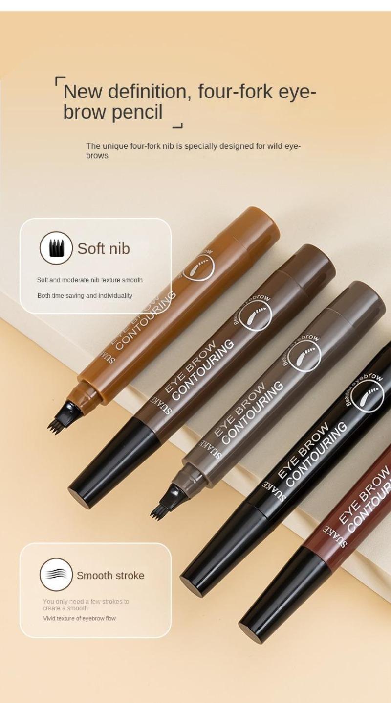 Product Introduction of Tipping chì kẻ mày, chì kẻ mày hoang dã, lâu dài, không thấm nước mồ hôi và chì kẻ mày, tự nhiên sống động, mỹ phẩm mà sinh viên có thể mua được Cosmetic Trang Điểm Nữ Phấn Phủ 45