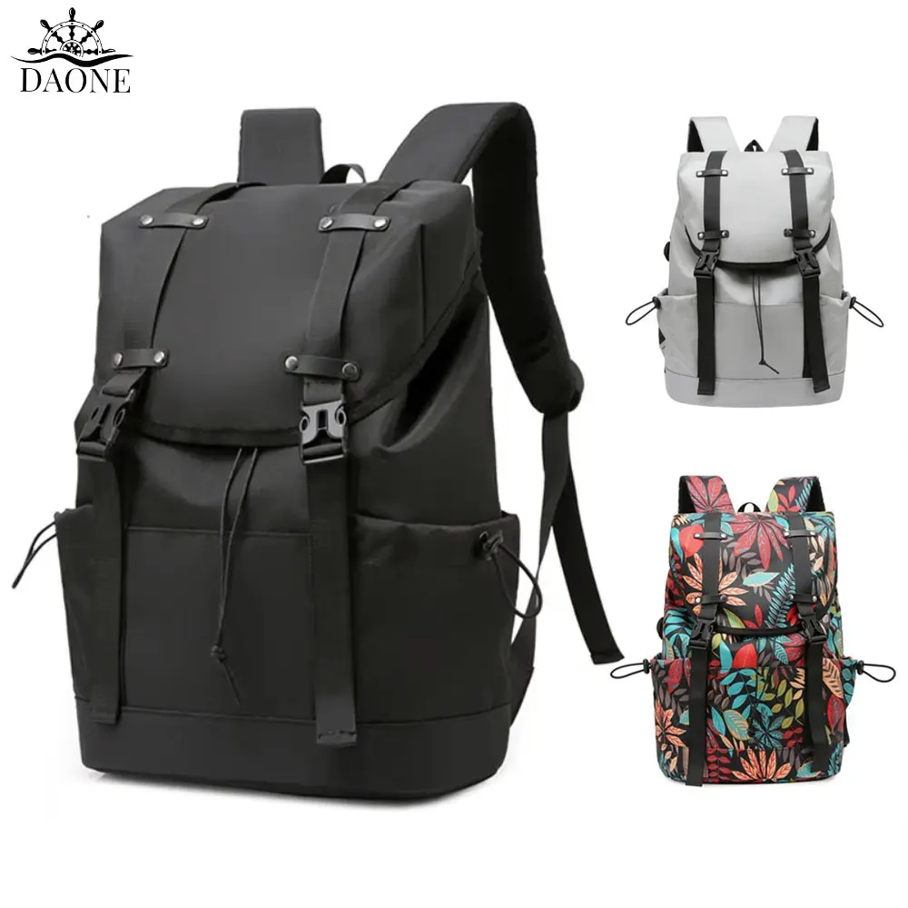 【SG Local】Waterproof with side pockets Multifunctional leisure travel backpack school bag laptop bag