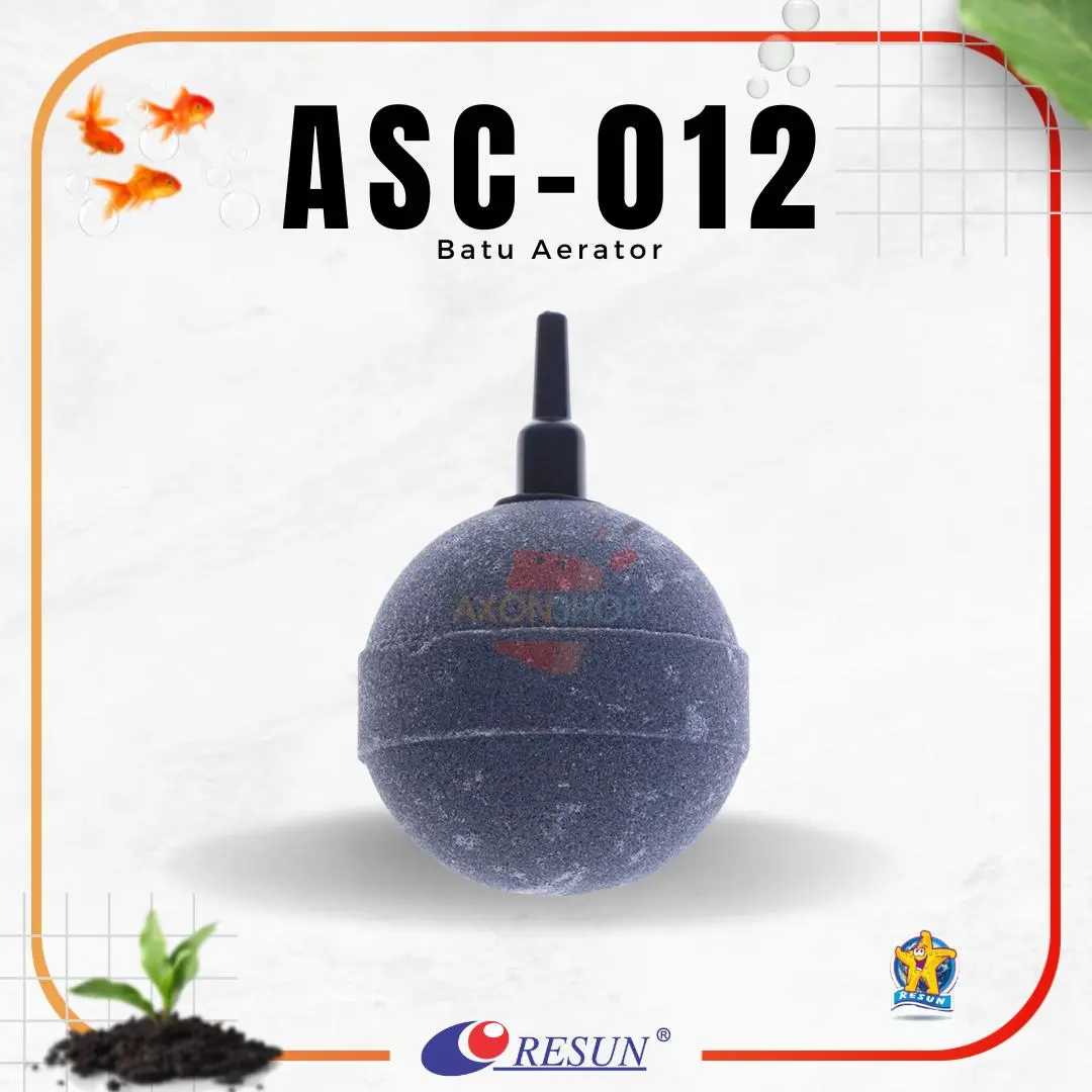 Batu Aerator Bulat Yamano ASC-012 ukuran XL ±5cm Bakso Bubble Air Stone Aquarium ASC012 ±5 cm