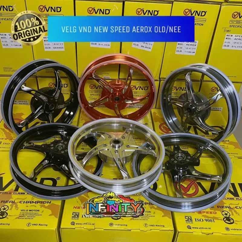 VELG VND NEW SPEED BEAT/SCOOPY/VARIO110 VARIO125/150 AEROX 155/ All NEW AEROX 155 NMAX NEW MIO SPORTY Aluminium Alloy Motorcycle 0