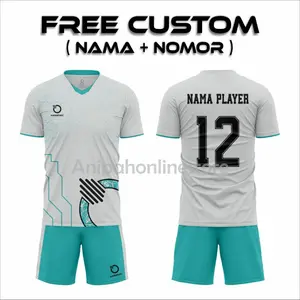 [ Free Sablon ] Jersey Bola Dewasa Stelan Olahraga Pria Baju Bola Pria Stelan Futsal Terbaru