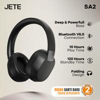 Gambar Headphone JETE SA2 Headset Bluetooth Super Bass Hi-Res Noise-Cancellation Earphone Gaming Wireless Anti Delay Spatial Audio 120 Hour Bantalan Lembut - Black dari Doran Gadget Official Kota Administrasi Jakarta Pusat 1 Tokopedia