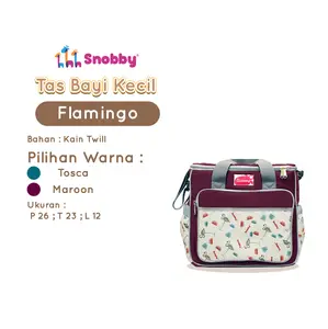 Snobby Tas Bayi Kecil Flamingo Series Aplikasi Saku Print - TPT5271 Bags