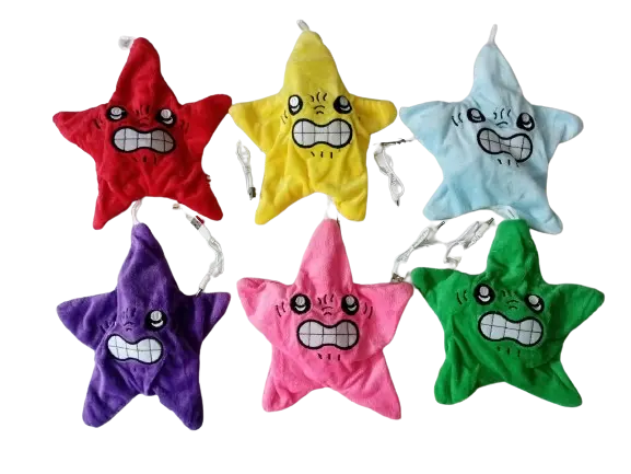 TERBARU Chikawa Mainan Boneka Bintang Chikawa Bergerak Kartun Anime Dengan Led Gantungan Tas Bintang 4