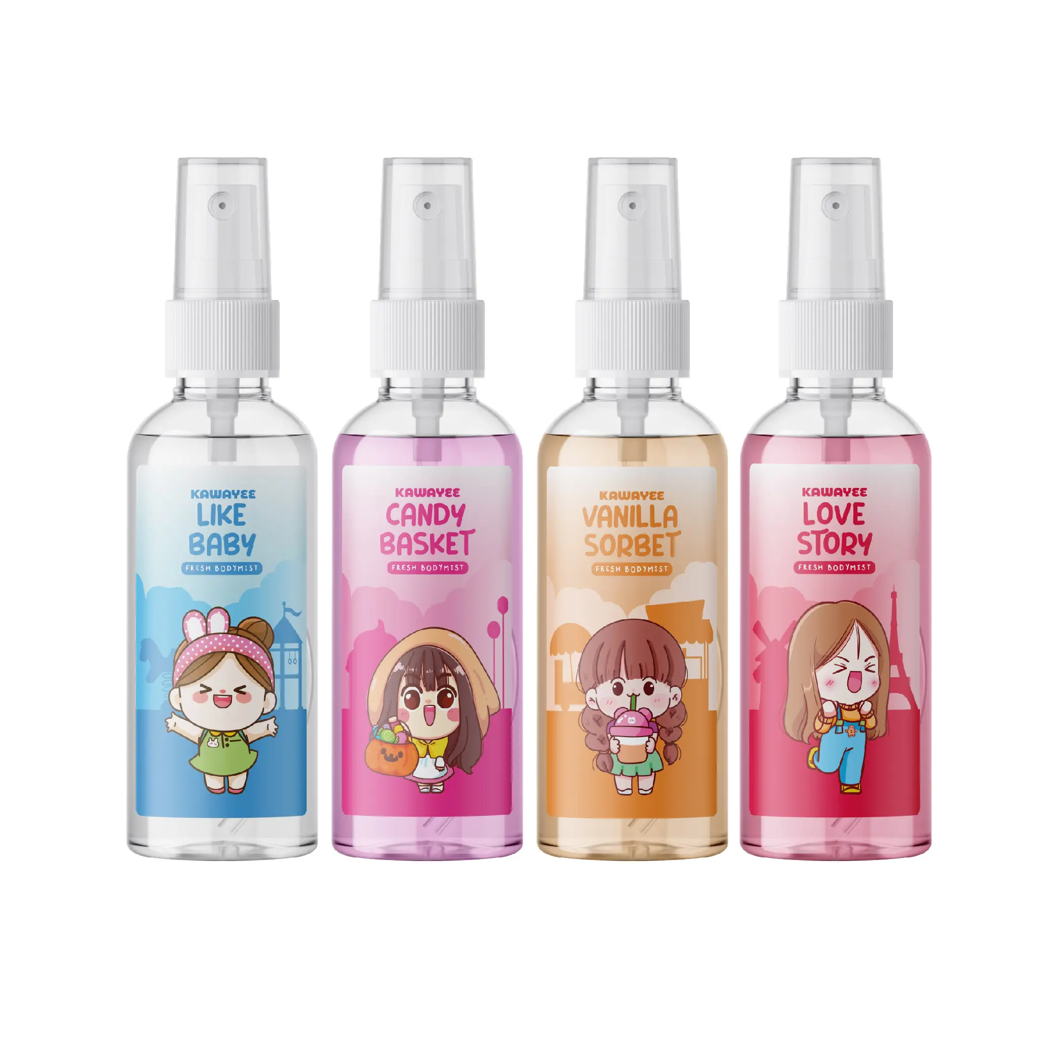 KAWAYEE Perfume Mist Bodymist SIGNATURE COLLECTION 60ml Minyak Wangi Menghilangkan Bau Badan dan Mewangikan Badan