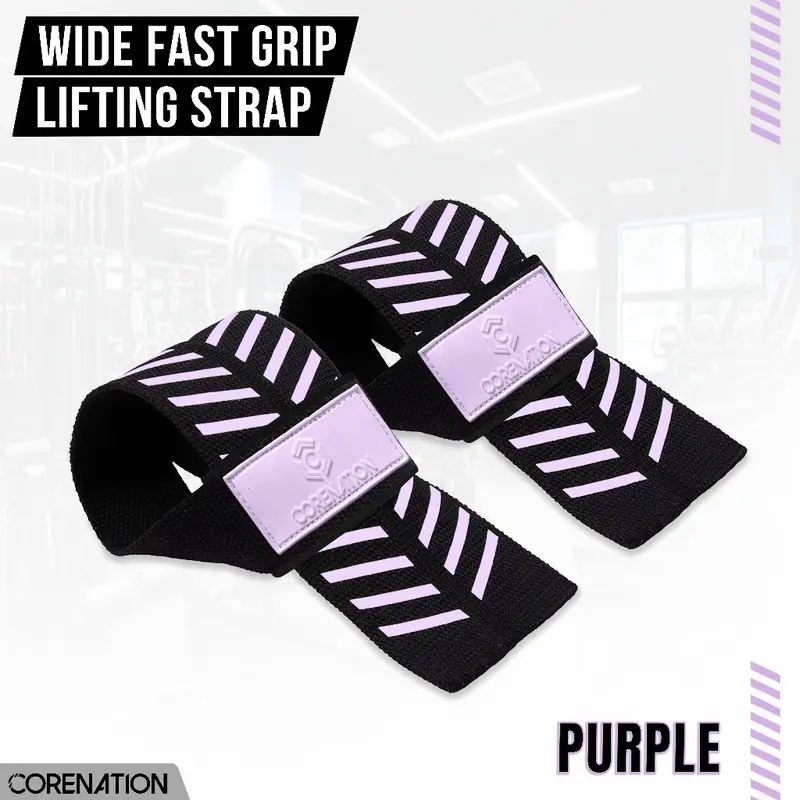CoreNation Active Wrist Wrap Strap Support Wrist Wrap Wristband Weight Lifting Gym Fitness - WIDE FASTGRIP 2