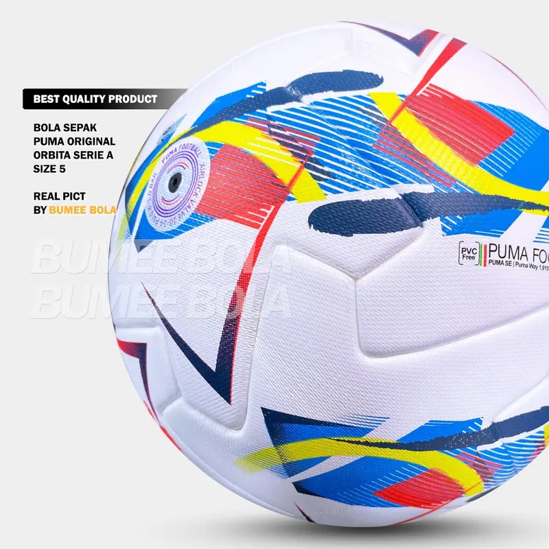 PUMA Bola Sepak ORBITA SERIE A | Size 5 | Bola Sepak Original Import Press 4
