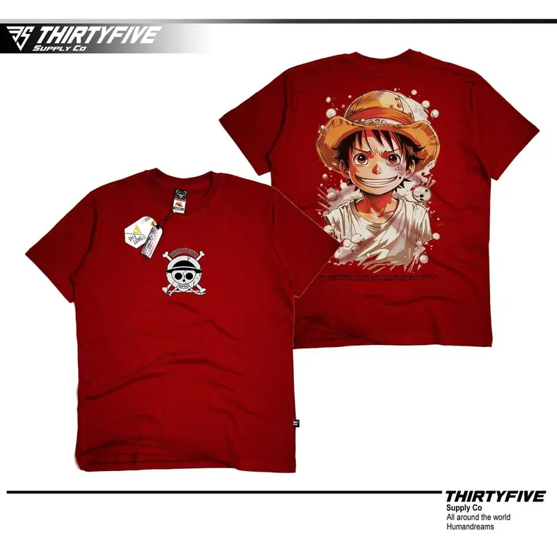 baju anak laki-laki anime one piece terbaru monkey d'luffy gear 5 bahan katun kaos remaja tanggung Fashion Pakaian Pakaian 2