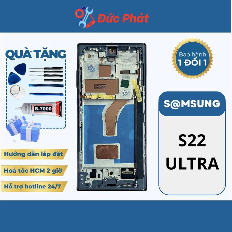 Phụ Kiện Màn Hình Thay Thế SS S22 ULTRA QX KHUNG Tặng kèm keo dán và bộ sửa