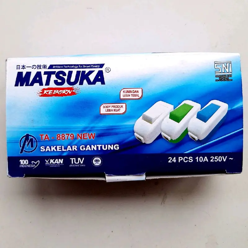 Saklar gantung MATSUKA Saklar switch on of lampu pemutus arus 3