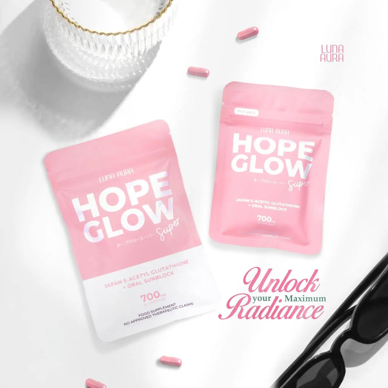 LUNA AURA - Hope C, Super Biggie, Mini, Classic, Skin Pro, Crystal, Light,  Dream Of Me, Apple Cinnamon & Honey Dew - TikTok Shop Philippines