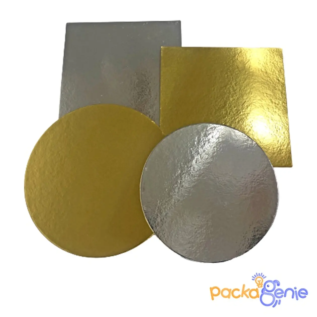 2.5mm Cake Base, 7"/ 8" / 9" / 10", Round/Square, Sliver/Gold
