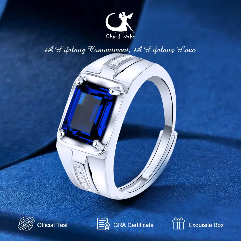 【003Harga telah dibanting, segera di CO】Chard Wake Original Cincin Pria Jewellery Pasangan Estetik Aksesoris Perhiasan Dapat Diatur Perhiasan Mewah Anti karat Sertifikat  CWR013
