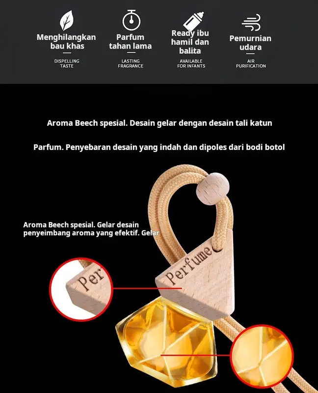 Parfum Pengharum Gantung Mobil Ruangan Tas Kamar Toilet  A-02 Car 5