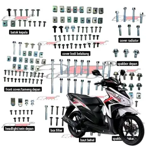 Baut Bodi Lengkap Fullset Honda Vario Techno 110 CBS  Fullbody / Baud Body Vario Techno 110  2009 - 2013