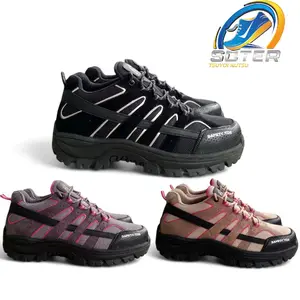 SOTER - Sherin Sepatu Safety Pria Wanita Safety Ujung Besi Tebal Unisex Sepatu Gunung Hiking Tracking Touring Proyek
