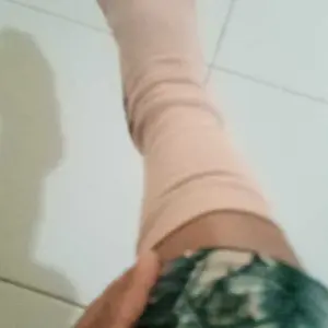 3 Pasang Kaos kaki jempol muslimah coklat telapak hitam Panjang Wanita