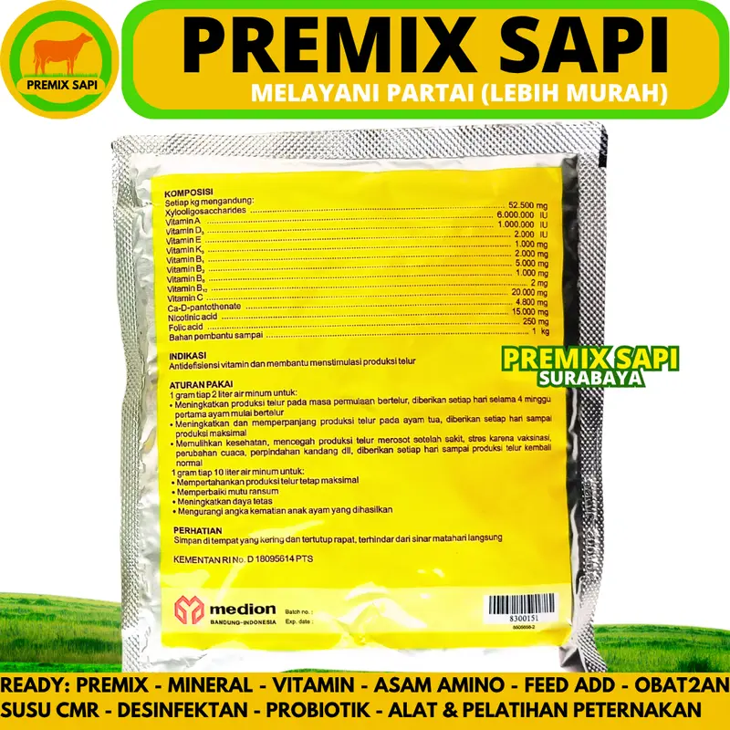 EGG STIMULANT 250 GRAM - Vitamin Ayam Petelur Pemacu Pemicu Produksi & Kualitas Telur Unggas Egg Stimulan 1