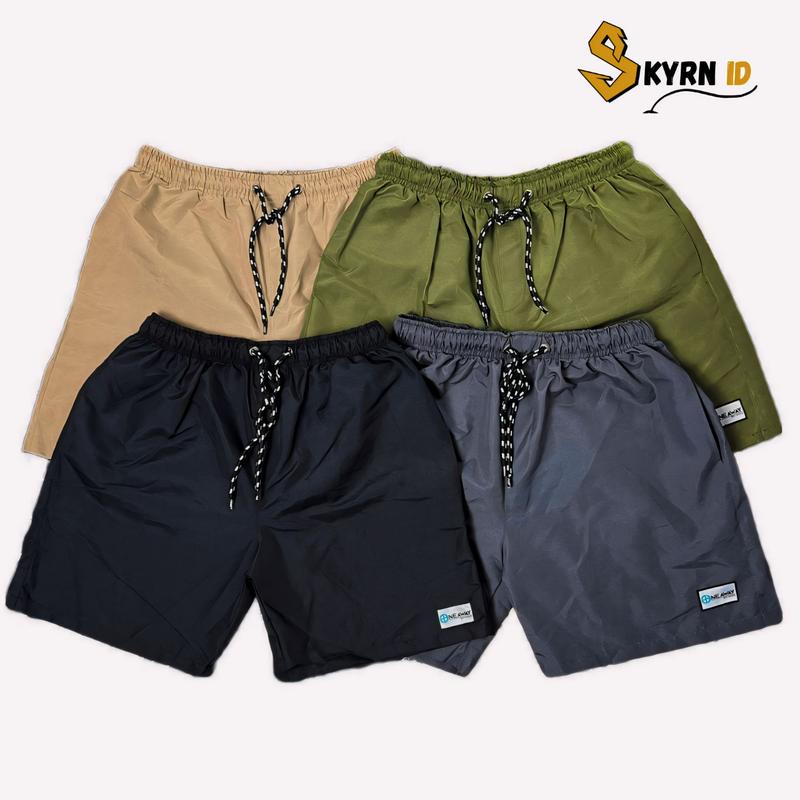 PAKET 2 PCS & 1 PCS  CELANA PENDEK BOARDSHORT ONEAWAY MURAH NYAMAN SANTAI PANTAI DISKON MELAR DI PINGGANG ADA KANTONG NYA UNTUK PRIA DAN WANITA ADA WARNA ABU HIJAU 4