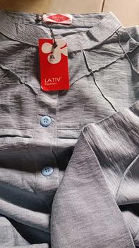 Product Review of ROSELLA BLOUSE POLO LINEN . baju Atasan Santai from U**n c**h 1