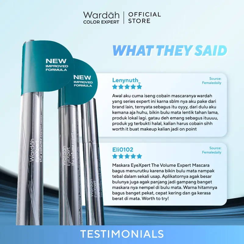 WARDAH EyeXpert The Volume Expert Mascara - Makeup 3