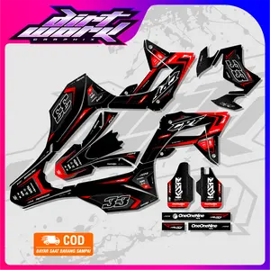 DECAL FULLBODY HONDA CRF 150L VARIASI TERBARU CHROME GLOSSY HOLOGRAM BY DIRTWORK