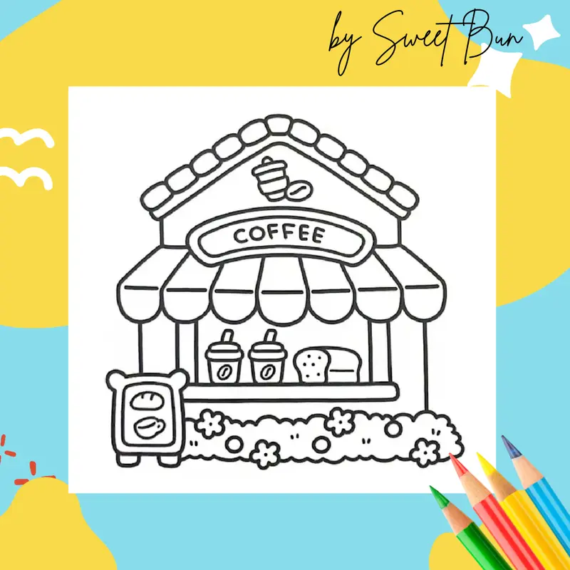 Buku Mewarnai Anak Remaja Dewasa - Cozy Cute Bold and Easy Coloring Book 3