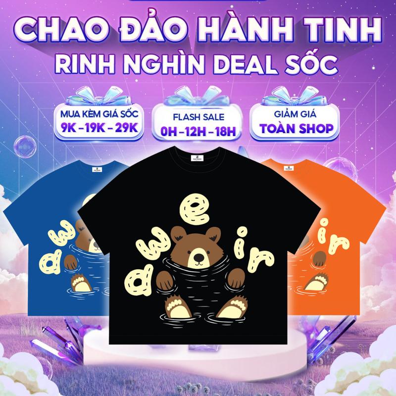 [DEAL MỞ BÁN] Áo thun The Weird Local Brand Unisex Form BOXY Tay Lỡ ATK1279
