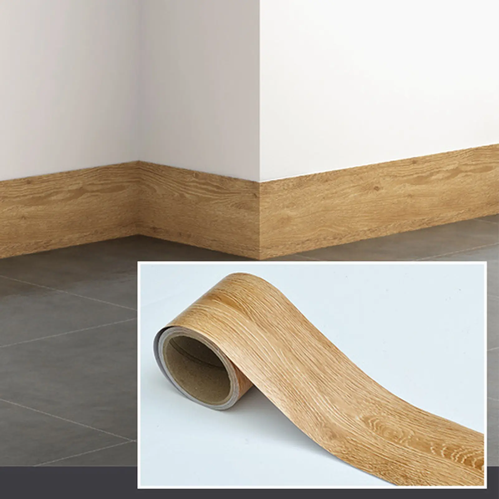 Pita Pembaikan Ira Realistik, Pelekat Sendiri, 1000x5CM, Tahan Lama, Pita Pelekat Serbaguna, Sesuai untuk Perabot, Kabinet, Tingkap, Pintu, Lantai, Hiasan Rumah