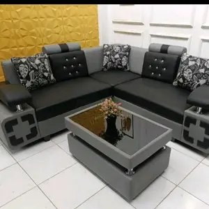 sofa paket meja free 1 paket bantal Tahan Lama