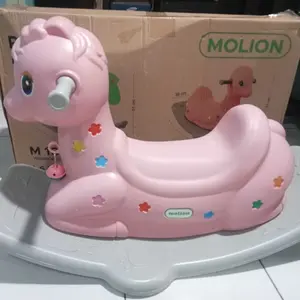 MOLION TOYS SNI Bermain Mainan Kuda Rocking Horse – Kuda Mainan Edukasi Anak, Kuda-Kudaan Ayun Jungkat-Jungkit, Standar LX, Aman & Nyaman untuk Balita