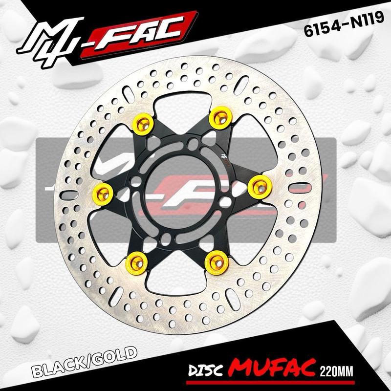 CAKRAM PIRINGAN DEPAN UK 220mm FULL CNC NEW EDITION UNIVERSAL MOTOR MIO VARIO BEAT MIO SOUL SCOOPY JUPITER MX DLL 6