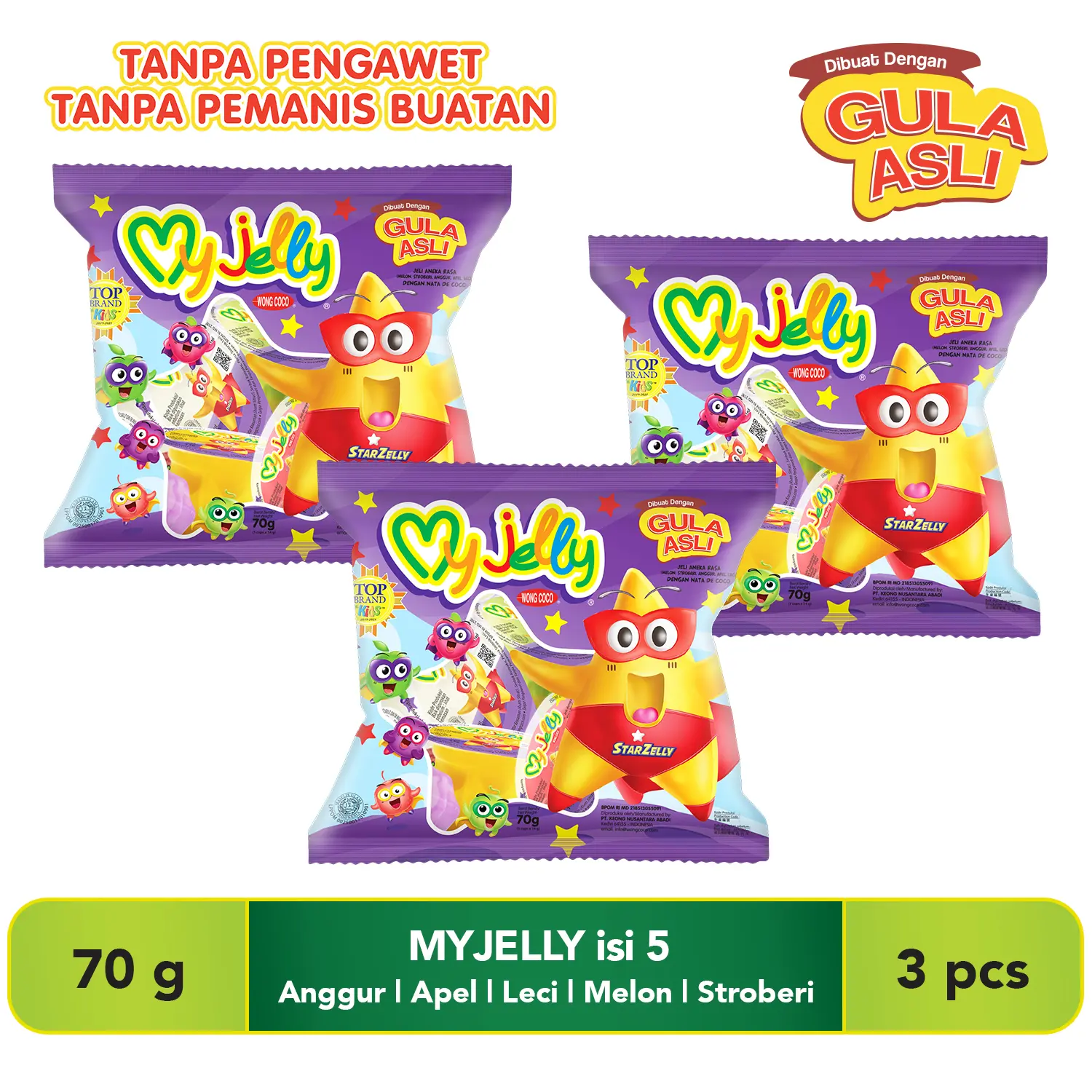 Wong Coco MyJelly isi 5 Pcs