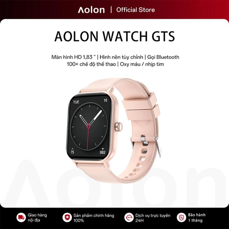 Aolon Huafit GTS Đồng hồ thông minh mới cho nam và nữ Gọi Bluetooth Theo dõi nhịp tim Hình nền DIY Trò chơi Đồng hồ thông minh Thể thao ngoài trời Màn hình thông minh Đồng hồ thông minh Đồng hồ nam Đồng hồ nữ Nhận tin nhắn văn bản và cuộc gọi điện thoại