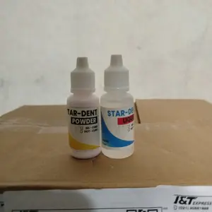 Lem Gigi Tiruan Liquid & Powder Cepat Kering Kemasan 15ml dan 15 Gram untuk Kebutuhan Lem Gigi Tiruan Anda