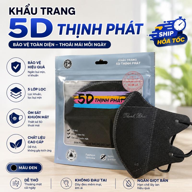 COMBO 100 KHẨU TRANG THỊNH PHÁT 5D & 9A – BẢO VỆ TOÀN DIỆN, THOẢI MÁI MỖI NGÀY