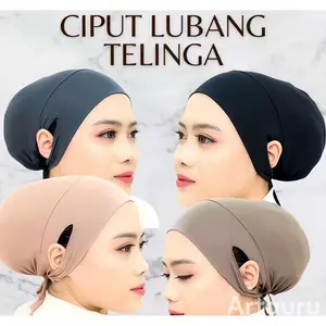 Ciput Inner Arab Tali Anti Budeg Slip Pusing Lubang Telinga Jersey Spandek Premium Bahan Fleksibel Kenyamanan Maksimal