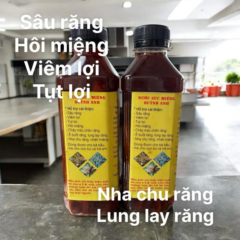 Thuốc Nam Gia Truyền Combo 2 Chai Nước Súc Miệng Thảo Dược Thiên Nhiên Trị Hôi Miệng Răng Viêm Lợi Tụt Lợi Giúp Giảm Đau Răng Cho Trẻ Em Và Bà Bầu