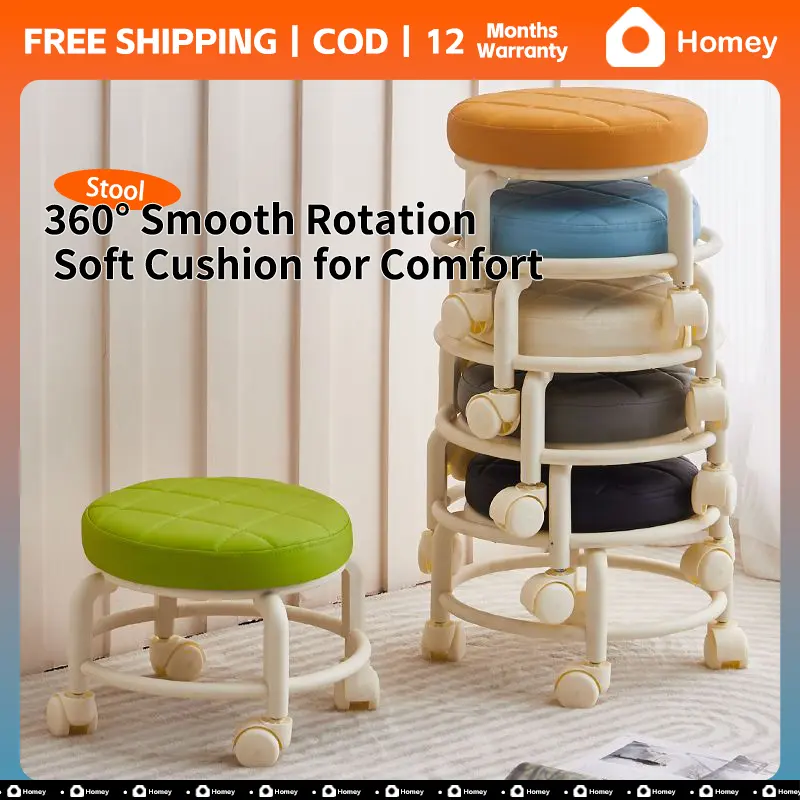 Lightweight Durable Rolling Chair with Cushion Comfortable and Space-Saving Chair Kids Stool for Home Child Study Work Play and Compact Spaces moving  chair accent  chairs living room