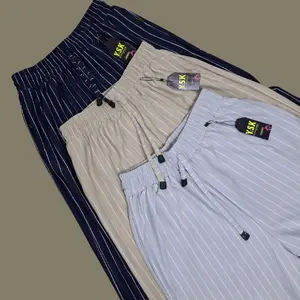 Everyday pants-stripe pants bangkok-celana panjang wanita baggy kantor kuliah motif garis kulot prinstripe-celana formal casual wanita loose basic
