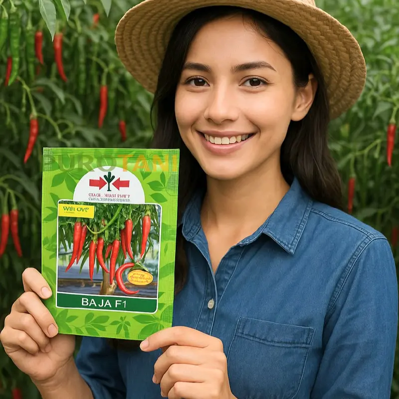 Benih Cabe BAJA F1 1500 Biji Panah Merah Asli 0