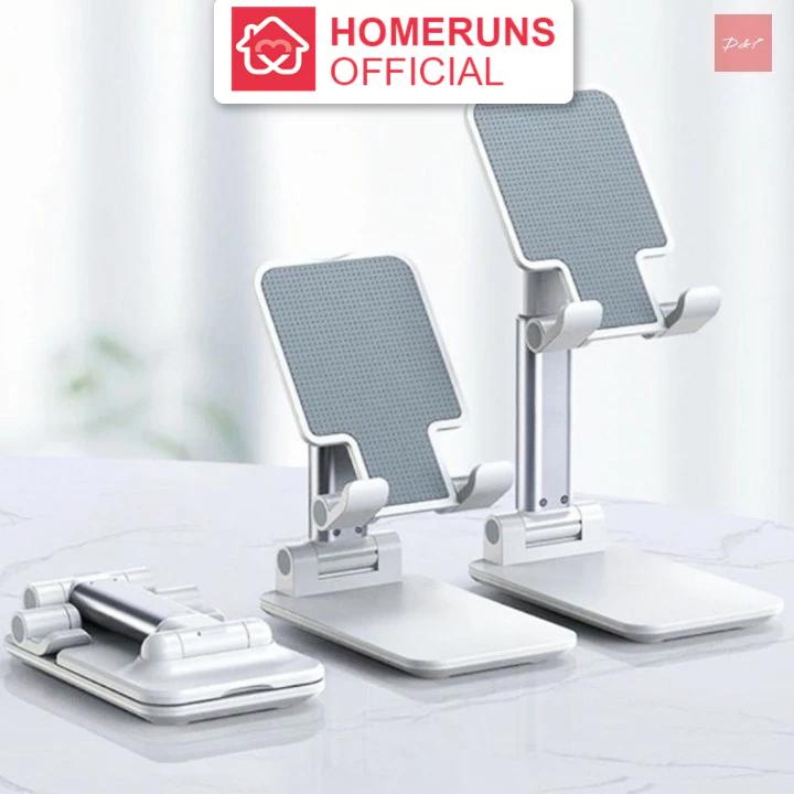 Giá đỡ điện thoại kim loại gấp gọn điều chỉnh độ cao có hạt chống trơn - Homeruns #C94