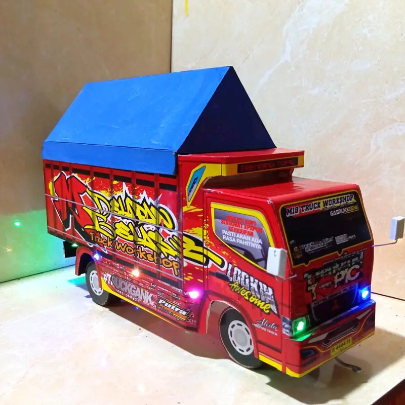 PROMO MURAH MINIATUR TRUK OLENG LAMPU TERPAL COD Hadiah 6