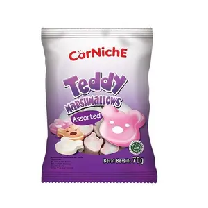 CORNICHE TEDDY ASSORTED MARSHMALLOW 70GR